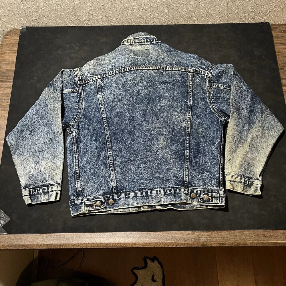 Vintage Levi's Acid Wash Jacket Type III USA Made 80s Levi Ramones the Strokes